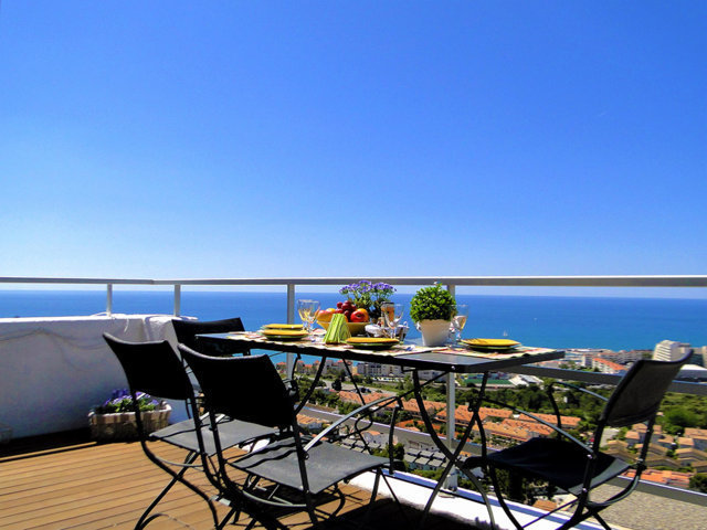 mediterranean villa balcony in sitges