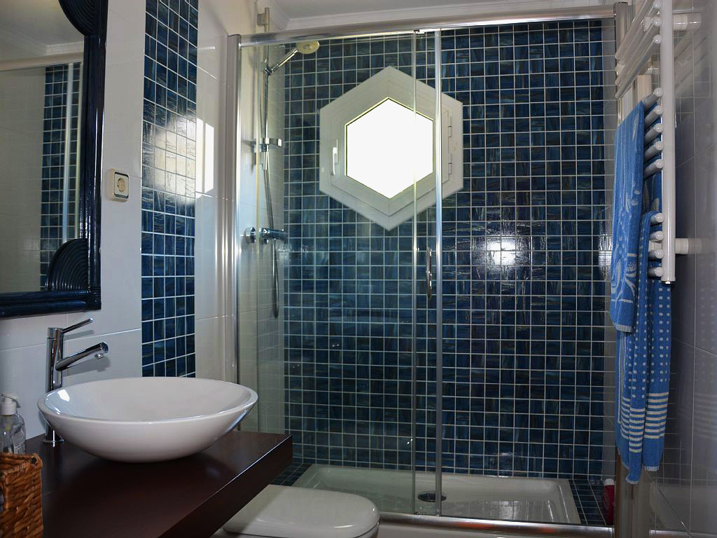 shower of one of our holiday apartments in sitges