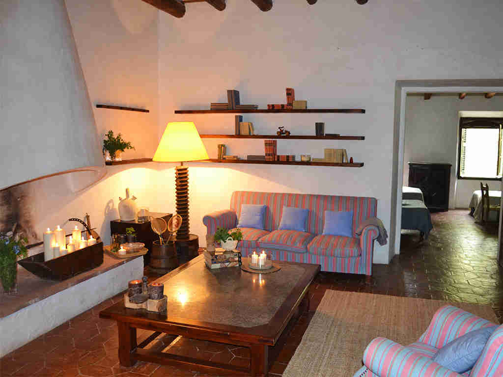 spanish farmhouse and its living area decor