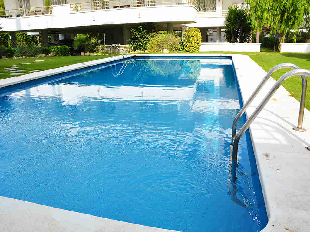 the sitges apartments with pool blue and large