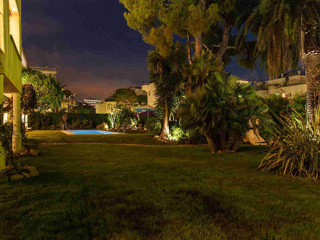 Sitges luxury villas at night