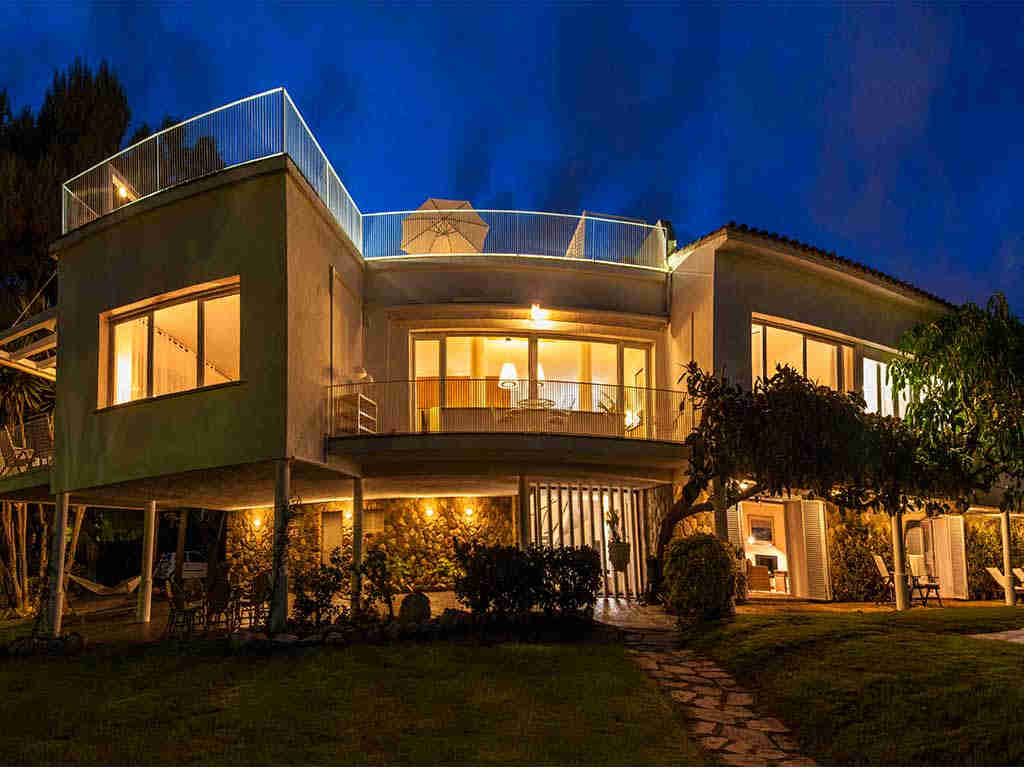 Beautiful Sitges luxury villas by night