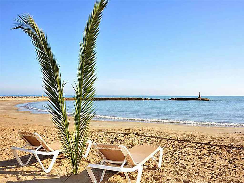 Sitges holiday villa near Barcelona: beach