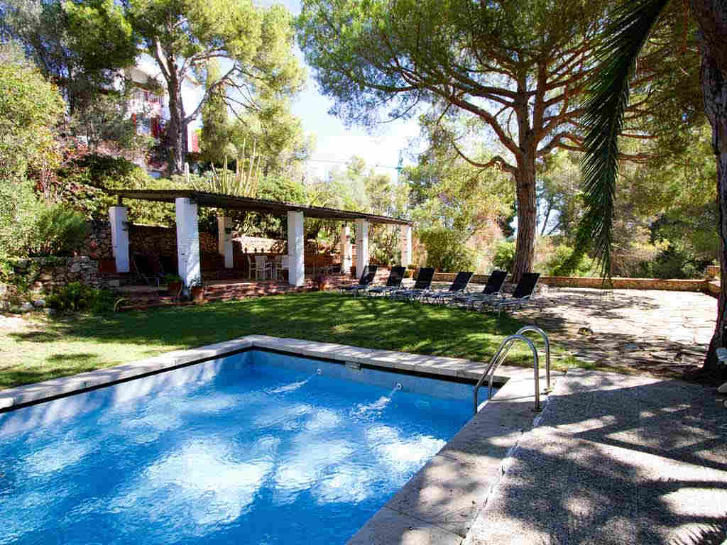 Holiday Sitges villa near Barcelona: garden
